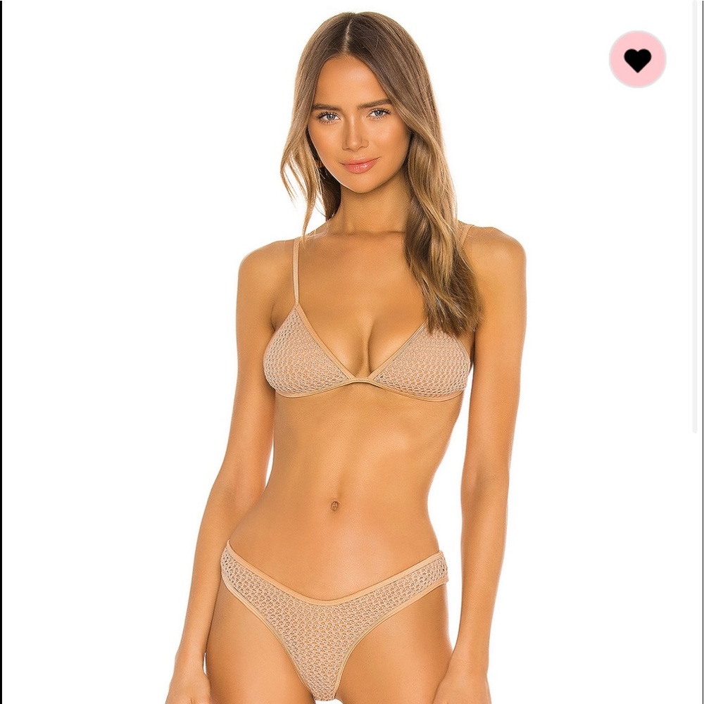 Camila Coelho São Paulo Sao Nude Bikini Top (Size Small)